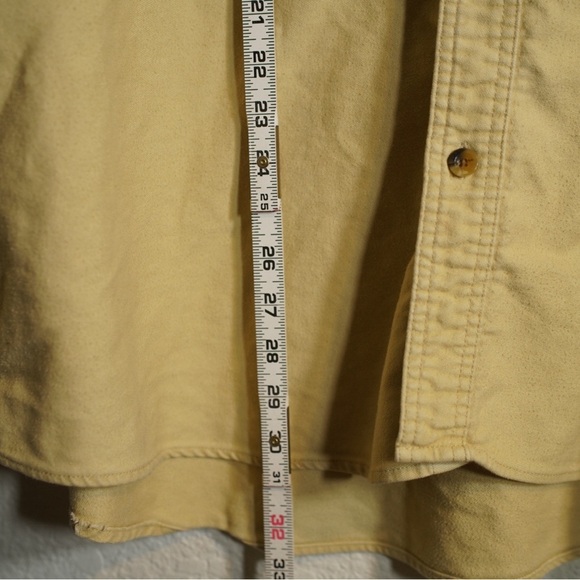 C.E. Schmidt Workwear Shirt Button Down Dijon Mustard 100% Cotton Heavy Duty 3XL - Picture 9 of 9